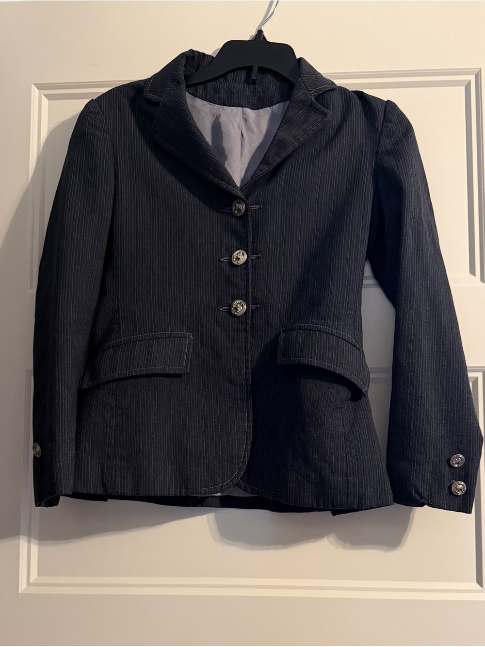 Classic Kids Black Pinstripe Blazer Jacket